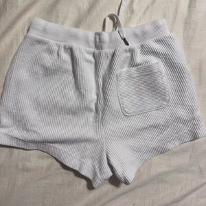 Aerie white rubbed lounge shorts